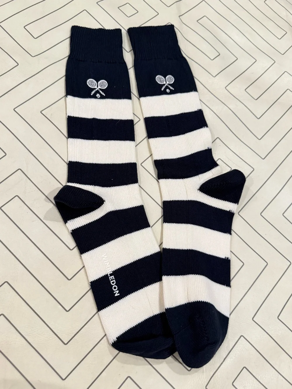 New Wimbledon Striped Socks